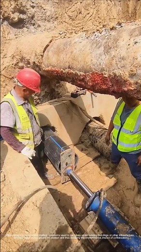 Pipe laying without digging: the magic of pipe jacking