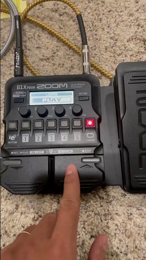 How to loop guitar using G1X Four Zoom Multi Effects processor!