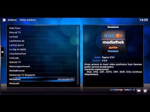 Öffentlich-rechtliche Mediatheken mit Kodi (XBMC) schauen