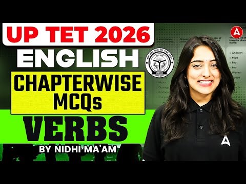 UPTET English Class | English Grammar Verbs | UPTET English Previous Year Question By Nidhi Mam
