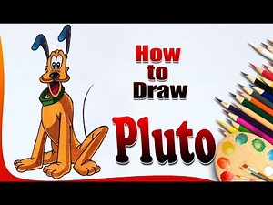 How to draw Pluto dog | Dog drawing lesson | Easy drawing step by step