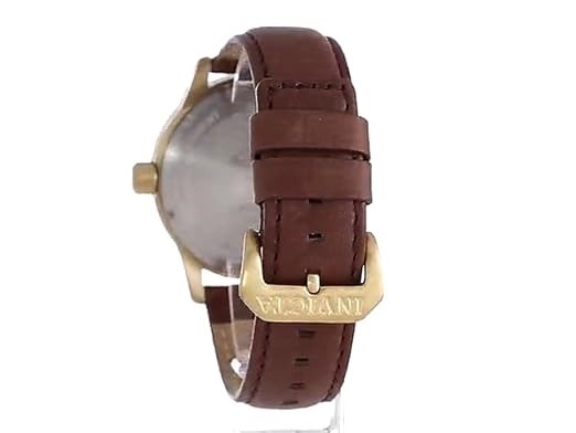 Invicta Men's 15255 \"I-Force\" 18k Gold Ion-Plated Stainless Steel and Brown Leather Watch