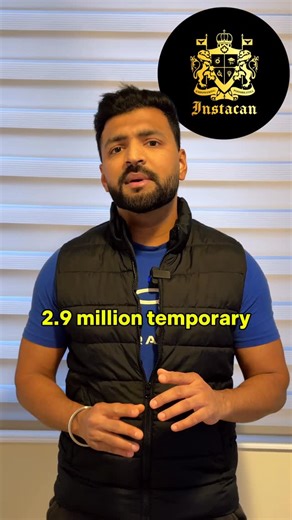 Parth Chauhan on Instagram: "2.9 million temporary visas are expiring in Canada 🇨🇦 But immigration options are still open. French category focus, LMIA free work permit extensions, and multiple legal pathways are available if you plan it right. Do not wait until your status is at risk. Right guidance matters. DM @instacan.ca Or Call (416) 877-5611 #explore #canada #pr #immigration toronto [Canada immigration update, work permit extension Canada, temporary visa expiry, LMIA exempt work permit, F