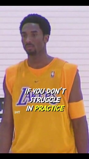 Kobe Bryant’s mentality on practice. “The only way you get better is by pushing yourself past exhaustion.” #wetalkinboutpractice #mambamentality💜💛 #kobebryantquote