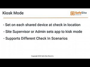 Complete Guide to Setting Up Kiosk Mode for Secure Site Check-Ins | Safe Site Check-In Tutorial