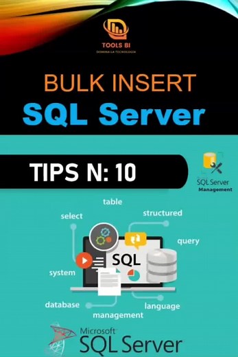 Tips N: 10 Carga Masiva con Bulk Insert para archivos planos csv y txt. #sql #sqlserver #sqlserver2019 #tips #dba #programacion #programacionweb #fypシ #fyp #viral #viralvideo #parati #ing #ingsistemas🧑‍💻👨‍🎓 #ingsistemas🖥️👨‍💻 #sistemas #sistemascomputacionales #sistemasbr #sistemasibisnis #analistas #systemtok #basededatos #mysqldatabase #sqldatabase #sqldataanalysis #sqlserver #sqlinjection #sqlic #comohacerlo #plsql #plsqldeveloper