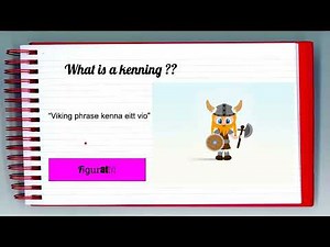 What is a Kenning - figurative language / Important points in a kenning/Easy learning