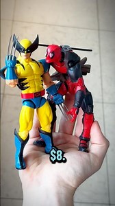 AN EIGHT DOLLAR DEADPOOL?!😳😳 #actionfigures #revoltech #toyreview #deadpool #actionfigurecollector