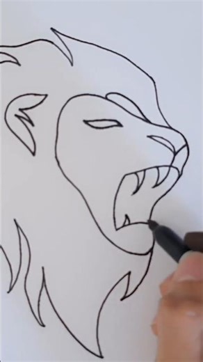 LION KING DRAWING #drawing #drawingtutorials