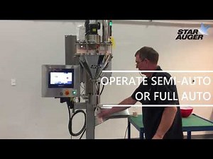 Star Auger filling machine for dispensing salt into containers