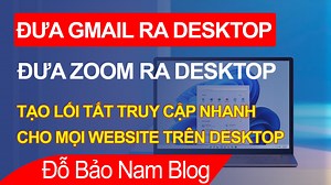 Cách tạo lối tắt trên Chrome, đưa Gmail ra màn hình máy tính