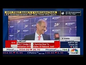 V Vaidyanathan, MD & CEO, IDFC FIRST Bank speaks to CNBC TV18 at EY Entrepreneur of the Year Awards