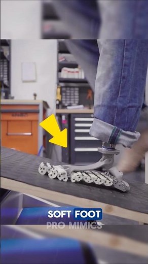 This prosthetic foot replicates the function of the human foot.
