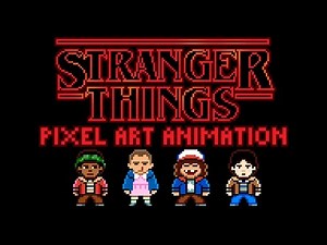 Stranger Things Pixel Art and Animation by PXLFLX ft. 8 Bit Universe!
