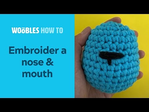 How to embroider a nose & mouth on a plushie