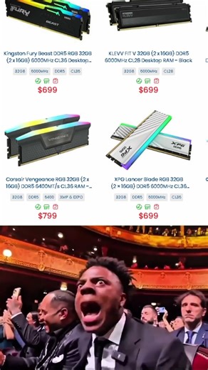RAM Prices Be Like… 32GB for $699?! 🤯💰”#shorts #gaming