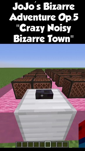JoJo's Bizarre Adventure Opening 5 - Crazy Noisy Bizarre Town - in Noteblocks! #minecraft#noteblock#noteblocksong#jojo#jojobizarreadventure #fyp