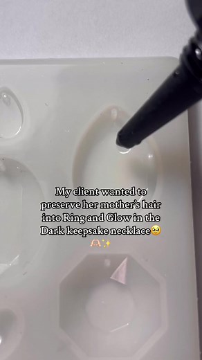 Preserving Mother's Memory: Resin Necklace & Ring Creation