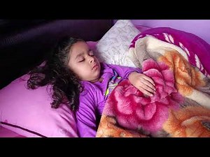 My little girl is snoring 😒 😴 loudly.