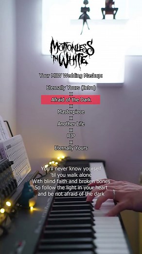 Bride's wedding entrance to Motionless in White mashup