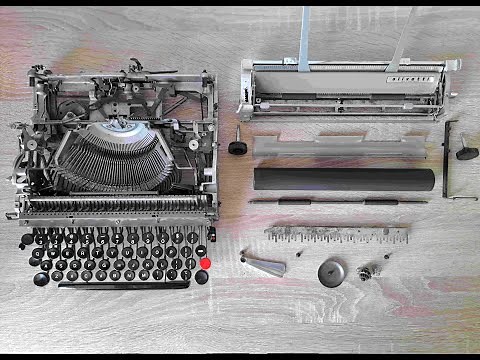 Olivetti Lettera 22 Typewriter Assembly & Carriage Installation