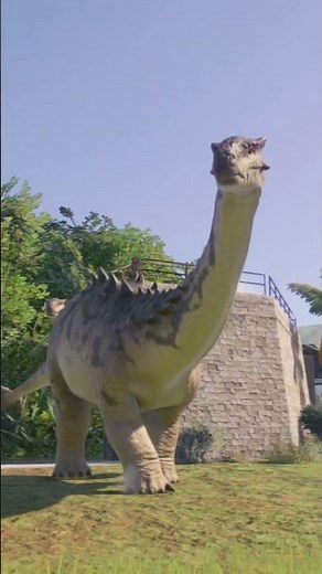 JWE2 Ankylodocus Enters the Park — Diplodocus x Ankylosaurus Hybrid