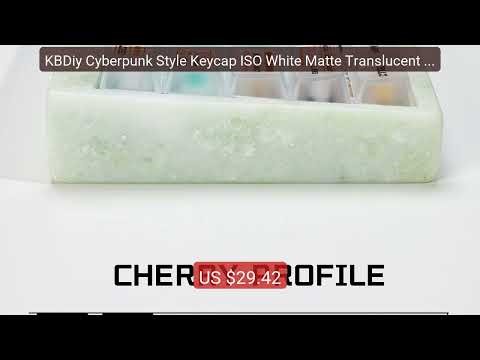 KBDiy Cyberpunk Style Keycap ISO White Matte Translucent Cherr... — Best Buy 2026 | Great Quality!