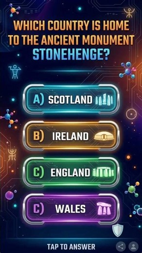 Where is the ancient monument Stonehenge located? Comment your answer below! 👇