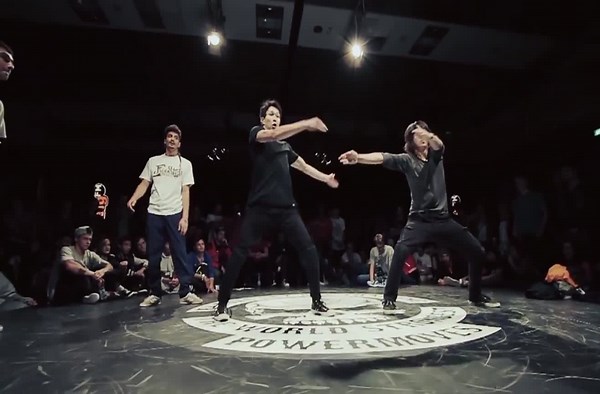 Epic breakdancing battle.