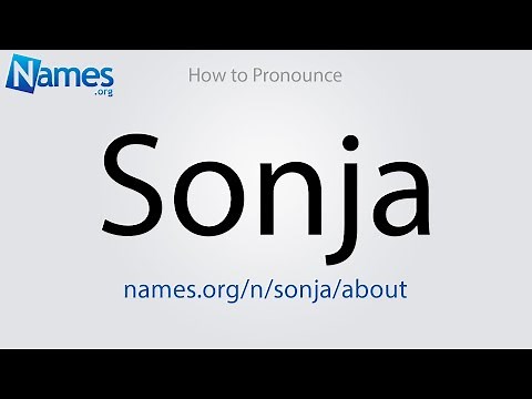 How to Pronounce Sonja