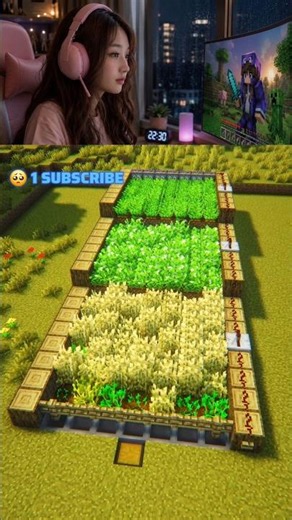 🌾 Minecraft Automatic Farm Tutorial! 🚜 #shorts