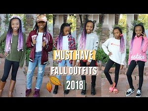 MUST HAVE FALL OUTFITS 2018. 🍂 TWEEN GIRL FALL LOOK BOOK