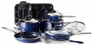 Blue Diamond Cookware Set, 20-Piece
