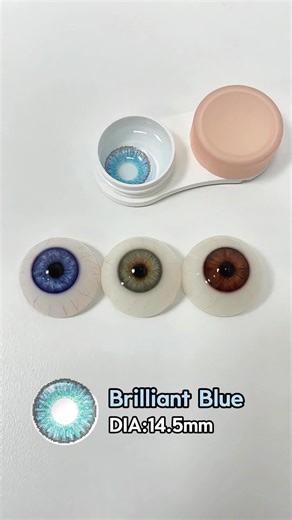 Brilliant Blue Colored Contacts for Different Eyes