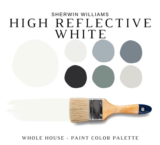 Sherwin Williams HIGH REFLECTIVE WHITE Paint, Coordinating Paint for Room & Whole House, Bright White for Ceiling, Best White Paint for Wall - Etsy