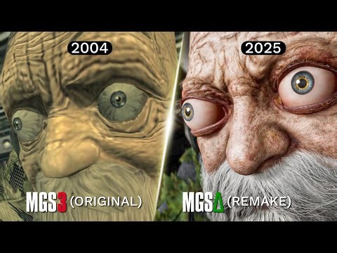 Metal Gear Solid 3 vs MGS Δ Snake Eater (2004 vs 2025) – Character Intro Cinematics Side-by-Side