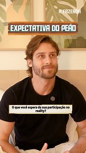 A Fazenda on Instagram: "#ExpectativaDoPeão | As expectativas do @matheusmartins são altíssimas, hein?  O ator, DJ e modelo espera “aproveitar a jornada em 1.000%. 鸞 #AFazenda O vídeo foi gravado durante o pré-confinamento."