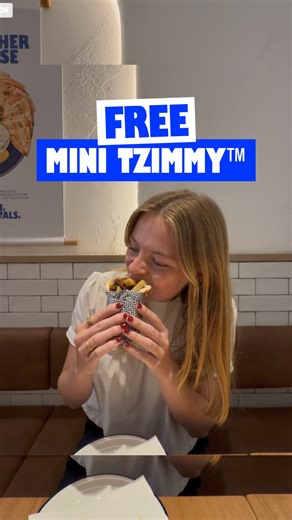 Zeus Street Greek on Instagram: "FREE Mini Tzimmy™? Say less 😎🌯 Download the Zeus App, sign up and your FREE Mini Tzimmy is ready to go. It’s that simple. 👉 Download now via the link in bio T&Cs apply. #ZeusStreetGreek #MadeForMortals"