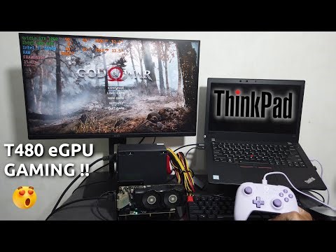 Ubah Laptop Kantor Jadi Gaming !! Thinkpad T480 eGPU Nvidia GTX 1050