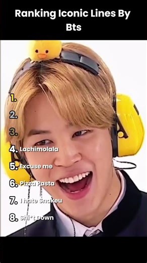 Ranking Iconic Lines By Bts