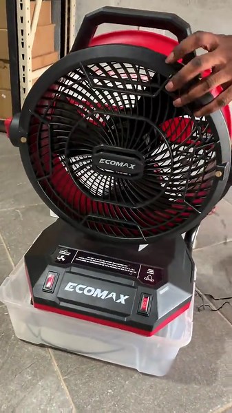 Homes, restaurants, catering companies, offices, events, schools and so many places can benefit from this high quality Ecomax misting fans. ‼️Runs on AC/DC 2OV Power (NO stepdown required) ‼️Also Runs on Ecomax 20V Battery or Plugs into a Wall Outlet ‼️135° Pivoting Head, Easily Adjust the Fan Head to DirectAirflow Exactly Where you Need it. ‼️Quick Water Connector, Easily Attach to a Garden Hose or Bucket for Instant Misting. ‼️2-Speed Fan Settings, Choose Between High and Low Airflow for Custo