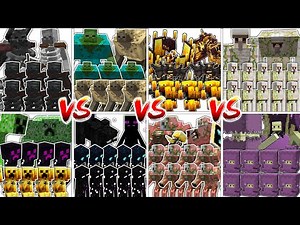MOB ARMY TOURNAMENT - Minecraft Mob Battle