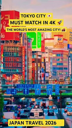 Tokyo City 🇯🇵 | The Most Amazing City in the World! 🌆 Must Watch Japan 4K