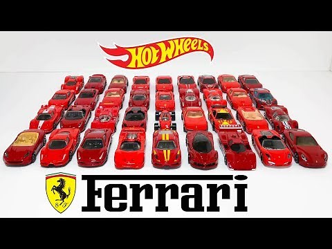 Hot Wheels Red Ferrari Cars Showcase