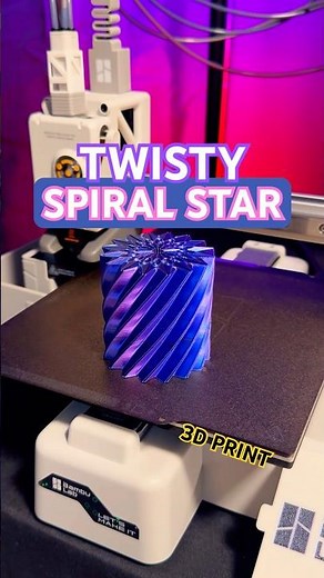 3D Printed Twisty Spiral Star Fidget ⭐️