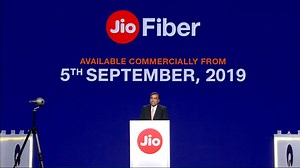 Jio Fiber Commercial Launch Date and Other Announcements at Reliance AGM