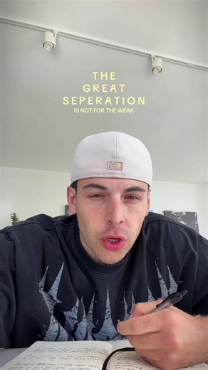 Please listen if you are between the ages of 20 to 26. | the great separation