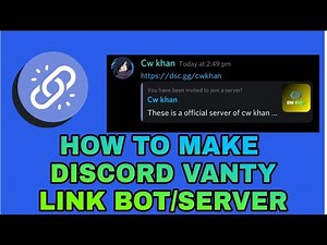 How to make a vanity url in discord