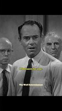 I feel sorry for you. #12angrymen #henryfonda #leejcobb #egmarshall #edbegley #legaldrama #movie