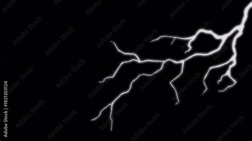 Lightning Flash Transition – Electric Light Burst Overlay 4K